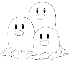 Click To See Printable Version Of Dugtrio Coloring Page Pokemon Coloring Pages Pokemon Coloring Pikachu Coloring Page