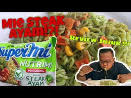 Tepung terigu, minyak nabati, garam, brokoli bubuk, penstabil (nabati dan fosfat), pengatur keasaman, pewarna. Supermi Nutrimi Rasa Steak Ayam Review Jujur Youtube