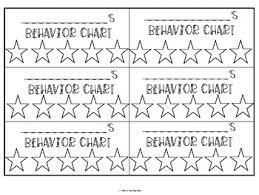 Behavior Management Charts For Individual Students