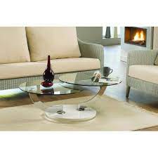 table basse galaxy verre double plateau bedroom