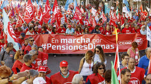 Resultado de imagen de madrid.  Manifestcion por las Pensiones UGT/CCOO marzo 2018