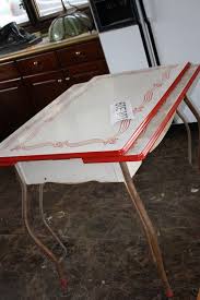 319 Vintage Enamel Kitchen Table Lot 319 Vintage Kitchen Table Retro Kitchen Tables Vintage Kitchen