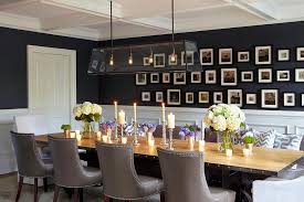 Size listed is total finished size including frame; 16 Dining Rooms With Delightful And Diverse Gallery Walls