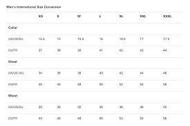 35 eye catching mens 40r size chart