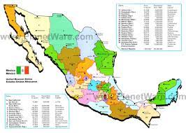 This labeled map of new mexico is free and available for download. Map Of Mexico Mexican States Planetware