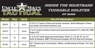 uncle mikes tactical inside the waistband tuckable holster