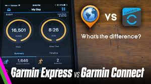 Garmin Express Vs Garmin Connect What S The Difference Garmin Tut Garmin Connect Garmin Gps Garmin
