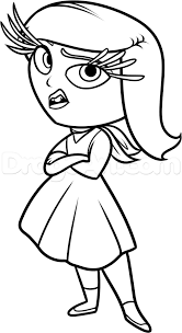 How To Draw Disgust From Inside Out Step 9 Inside Out Coloring Pages Minion Coloring Pages Easy Drawings