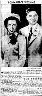 Nellie Bond's son's marriage (with Parker Pierce)