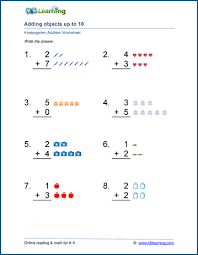 Free printable worksheets and books pdf for pre k, preschool, and kindergarten: Free Preschool Kindergarten Addition Worksheets Printable K5 Learning