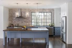Here is a perfect example how can you make a rustic. Best 33 Modern Kitchen Brick Backsplashes Range Hood Design Photos Dwell