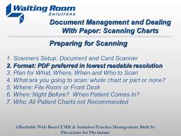 document management and dealing with paper scanning charts