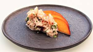 —lisa speer, palm beach, florida. Crab With Nectarine And Coriander Kitchen Exile