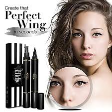 LA PURE Waterproof Liquid Eyeliner Stamp Winged Eyeliner Tool 2x Cat Eye  Winged Eyeliner Stamp & Fine Tipped Pen Eyeliner Stencil Smudge Proof Black  Eye Liner Tiktok Trend Items Wing Stamp