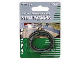 Replace fitting on shaft to engage threads and tighten, turning shaft to ensure a smooth fit. Aqua Plumb C1699 3 32 X 24 Graphite Valve Twist Stem Packing Rope Newegg Com