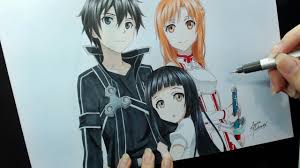 Speed Drawing Kirito Asuna And Yui Sword Art Online Youtube Share the best gifs now >>>. speed drawing kirito asuna and yui sword art online