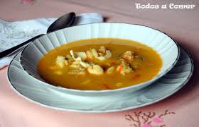 Cómo preparar sopa de arroz y marisco. Sopa De Pescado Y Marisco Receta Facil Todos A Comer