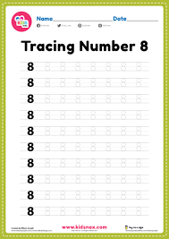 These are great for keeping around the classroom or study room at home. Tracing Number 8 Worksheet Free Printable Pdf Kindergarten