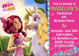 Mia And Me Party Mia And Me Invitation New Printable By Justaddfrosting On Etsy 6 00 Kids Themed Birthday Parties Its My Birthday Fairy Birthday Party