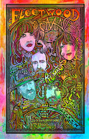 Fleetwood Mac Poster Stevie Nicks Hand Colored By Posterography Psychedelic Poster Hippie Posters Rock Poster Art