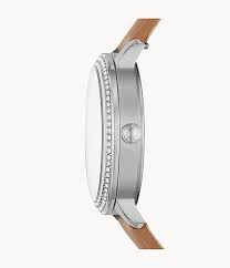 Camel case is the practice of capitalizing the first letter of each word in a series and then removing spaces, numbers, underscores, hyphens, and other special characters. Lexie Luther Three Hand Camel Leather Watch Interchangeable Bezel Box Set Bq3570set Fossil