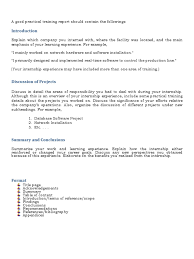 The reports might review an organization's. A Good Practical Training Report Internship Job Hunting