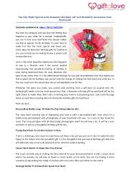 6 gifts your boyfriend really wants for his birthday. The Day Made Special With Romantic Birthday Gift Will Definitely Awes