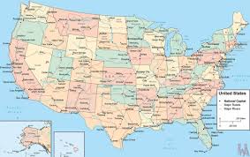 There are 50 blank spaces where your students can write the state name associated. National Capital States Capital Major Cities Roads And Rivers Map Of The Usa Whatsanswer