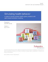Simulating health behavior
