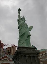 The monument of ho chi minh (was erected at 18th may of 1990) against the moving clouds, moscow, russia. Statue Of Liberty On The Strip Picture Of Las Vegas Nevada Tripadvisor