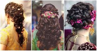 If you are looking for indian hairstyles for short hair for weddings then go for a seductive curly bob and make all the jaws drop at the wedding. 10 Bridal Hairstyles For Curly Hair That Are Perfect For Indian Weddings Bridal Look Wedding Blog