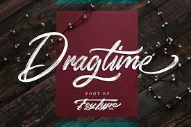 Desktop fonts are designed to be installed on a computer for use with applications. Dragtime Handwritting Script Font 188195 Handwritten Font Bundles