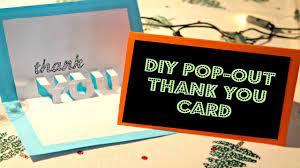 Snip a few triangles from an assortment of patterned papers (or fabrics), then attach to a rustic twine to string across the face of the card. Diy Easy Pop Out Thank You Card Pop Up Cards Pop Up Card Templates Thank You Card Template