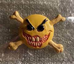 Chaos! Comics 1992 Prototype Smiley The Psychotic Resin Button Pin Evil  Ernie | eBay