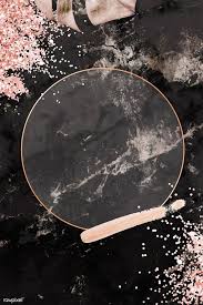Black Background With Rose Gold Glitter Download Premium Vector Of Round Pink Gold Frame With Monstera Leaf In 2020 Flower Graphic Design Gold Wallpaper Background Vector Background Pattern