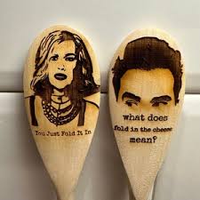 Schitt's Creek Inspired Wood Burned Spoons