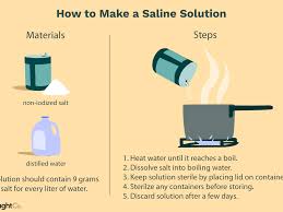 how to make saline solution at home
