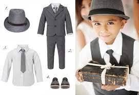 Boys Grey Suit Tie Waistcoat Hat Wedding Ring Bearer The Boys Can Wear The Waistcoat At The Ceremony Wedding Kids Outfit Wedding Outfit For Boys Page Boy