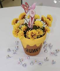 Winnie The Pooh Baby Shower Centerpieces Piglet Disney Baby Shower Baby Shower Centerpieces Baby Bear Baby Shower