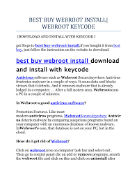 Well, smartphones & devices have made our lives easy & convenient. Best Buy Webroot Install Webroot Keycode By Saira Saira Issuu