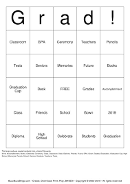 Free printable graduation cards, create and print your own free printable graduation cards at home Graduation Bingo Cards To Download Print And Customize