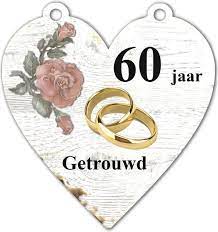 Bol Com Spreukenbordje 60 Jaar Getrouwd