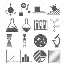 Science Icons Concept Physics Chemistry Biology Mathematics