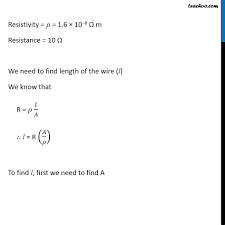 Length Of A Conductor Is Doubled Keeping Volume Constant. Percentage  Increase In Its Resistance Is?