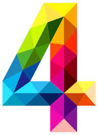 Colourful Triangles Number Four Png Clipart Image Gallery Yopriceville High Quality Images And Transpare Shablony Trafaretov Shablony Pechati Detskie Kartiny