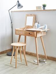 45 In Ballet Mid Century Natural Wood Vanity Set Walmart Com Walmart Com
