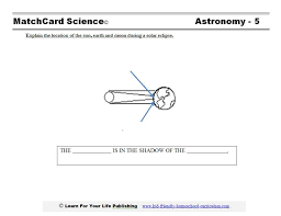 Solar Eclipse Worksheets And Activities Solar And Lunar Eclipse Lunar Eclipse Solar System Science Project