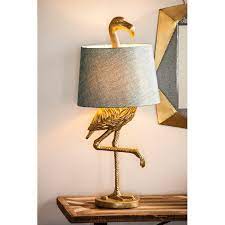 Shop ebay for great deals on flamingo lamp. Flamingo Gold Table Lamp Lighting Shade Desk Art Animal Home Decor Night Light Ebay