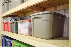 Jun 14, 2018 · small acrylic stacking bins used to organize the coffee station in our kitchen. Easy Diy Storage Shelving For Less Than 70 Our Home Made Easy