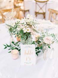 Top 23 Remarkable Rustic Wedding Centerpieces Blush Flowers Table Settings With Gold Flower Centerpieces Wedding Wedding Themes Spring Rustic Spring Wedding